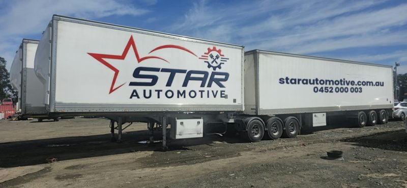 B-double pantech trailers